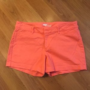 Old Navy pixie shorts! Coral size 10